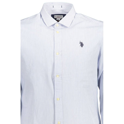 Chemise homme en coton bleu clair US POLO ASSN.