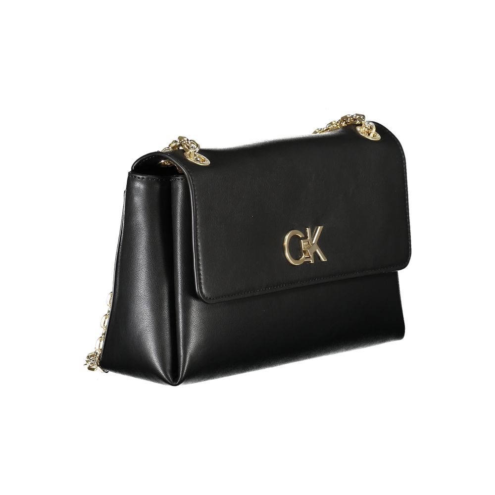 Calvin Klein Zwarte Polyester Handtas
