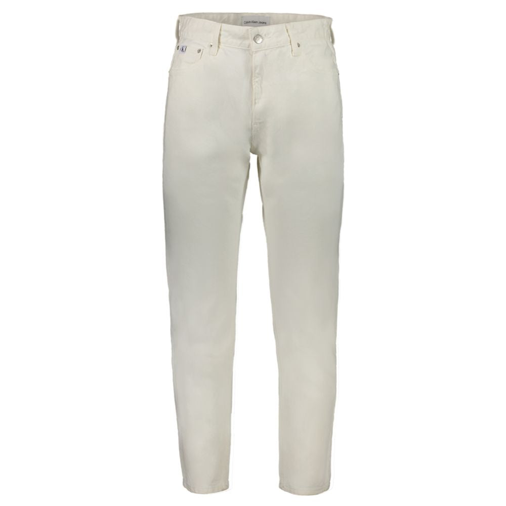 Calvin Klein witte katoenen heren jeans