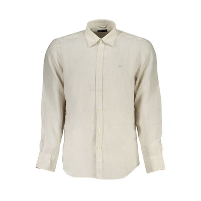 North Sails beige linnen overhemd