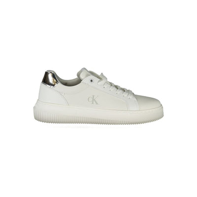 Calvin Klein Witte Polyethyleen Dames Sneaker