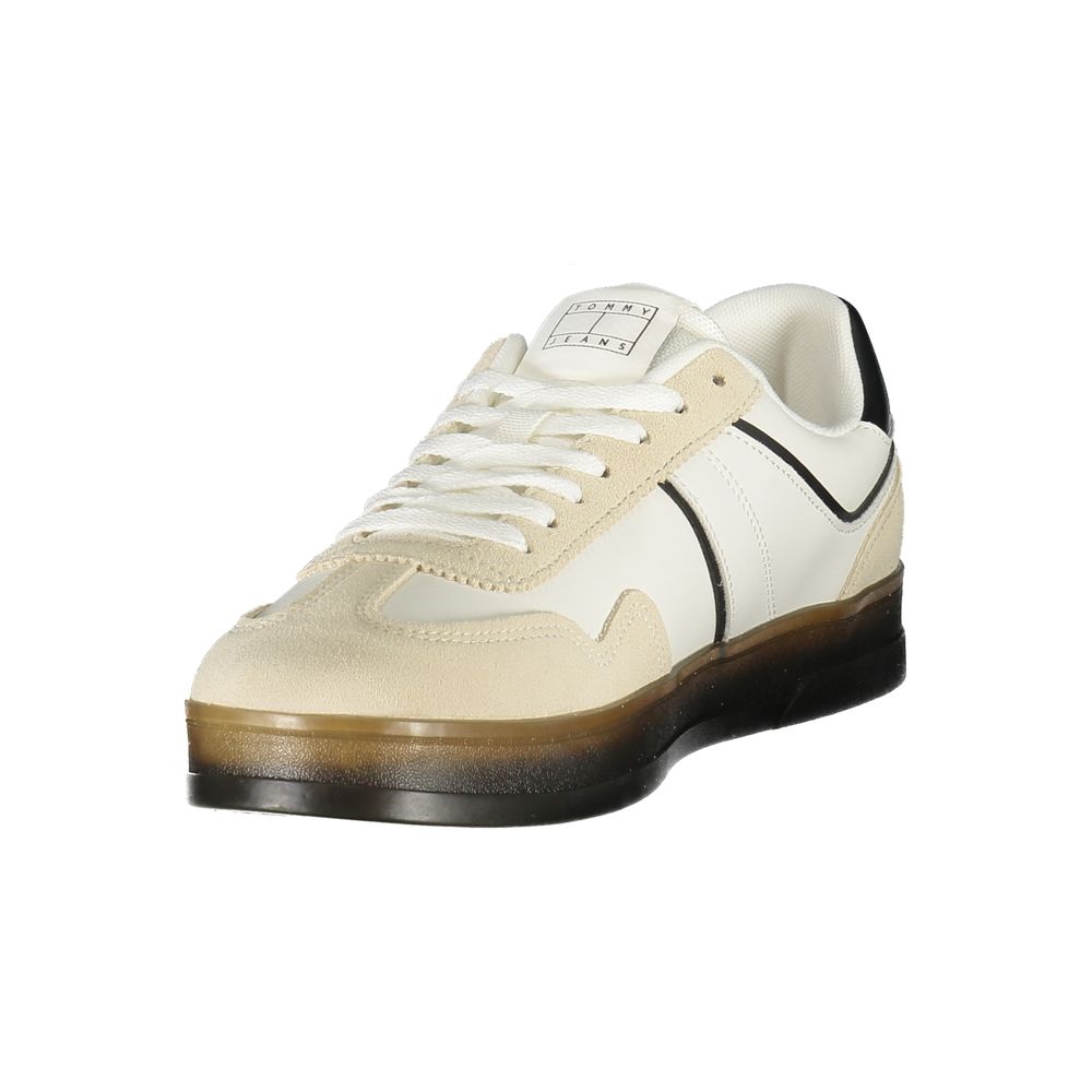 Tommy Hilfiger witte leren herensneaker