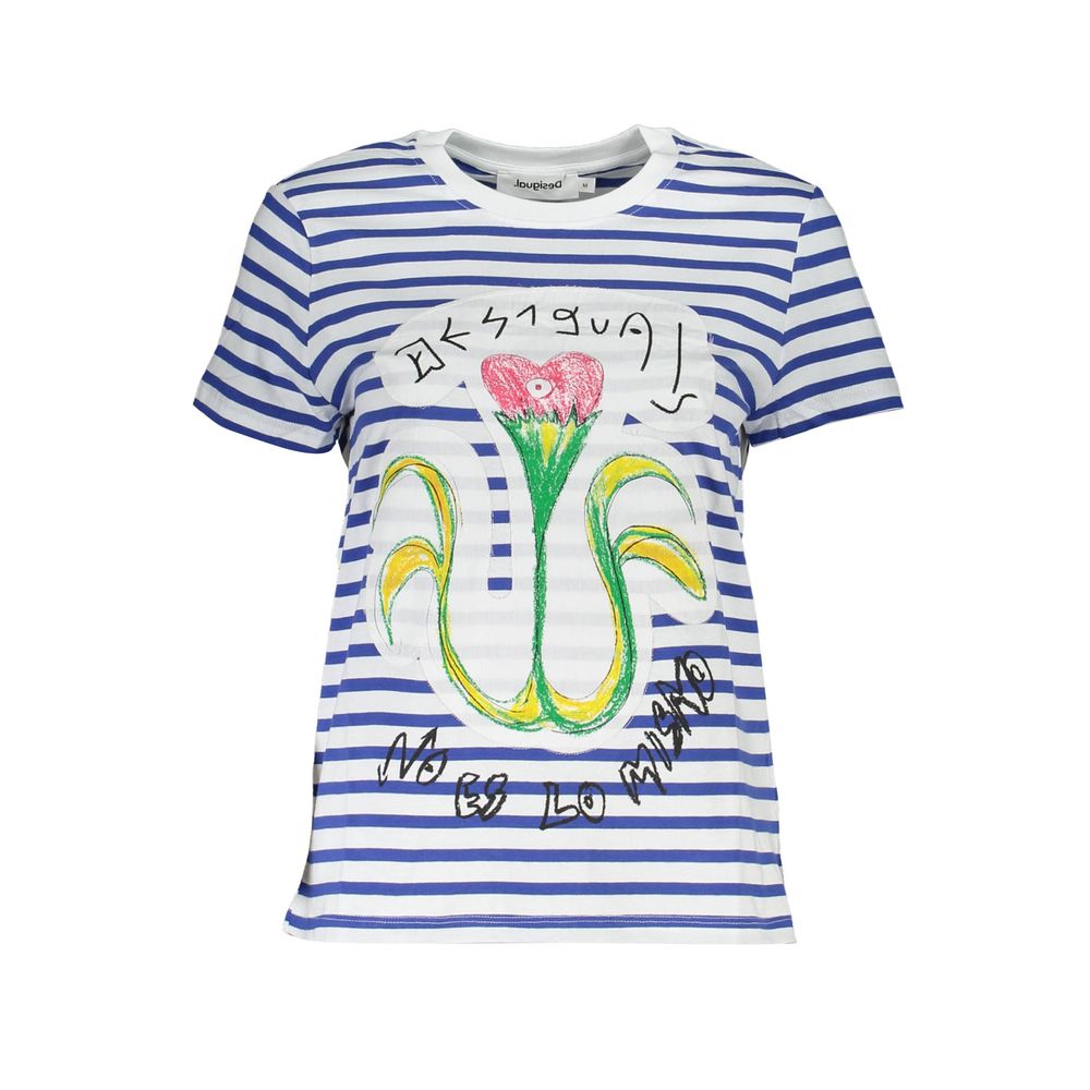 Haut Desigual en coton bleu pour femme