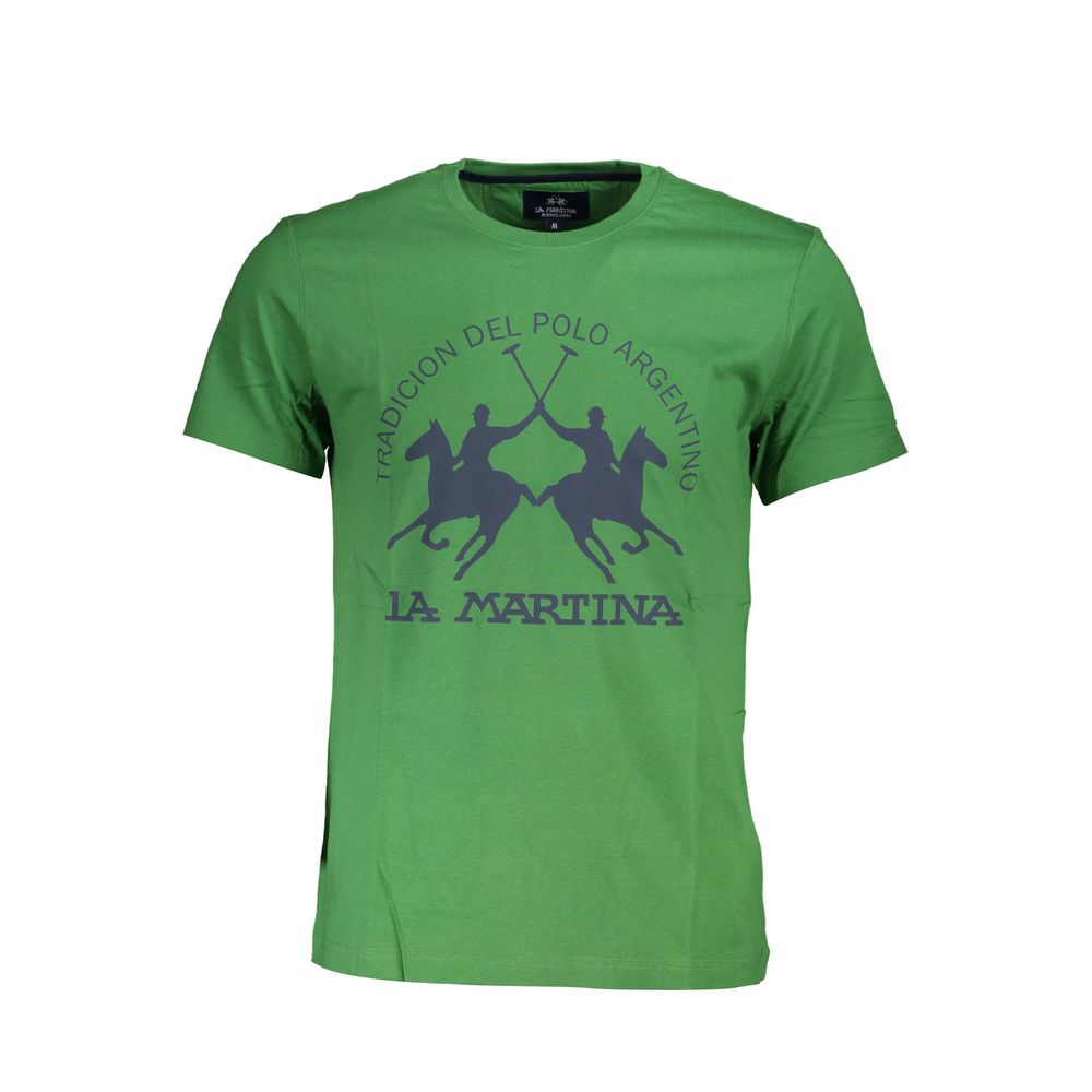 La Martina Groen Katoenen Heren T-shirt