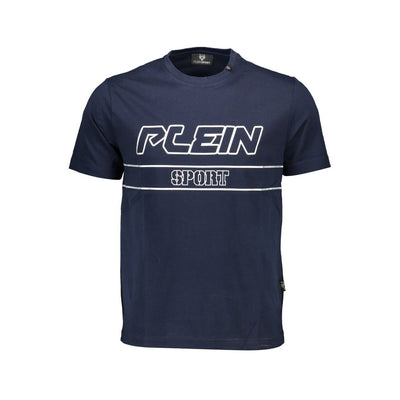 Plein Sport Blauw Katoenen Heren T-shirt