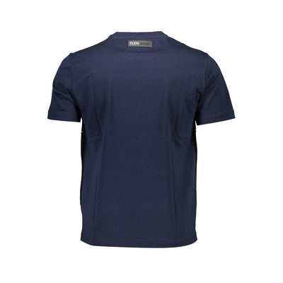 Plein Sport Blauw Katoenen Heren T-shirt