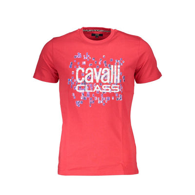 T-shirt Cavalli Class en coton rouge pour homme