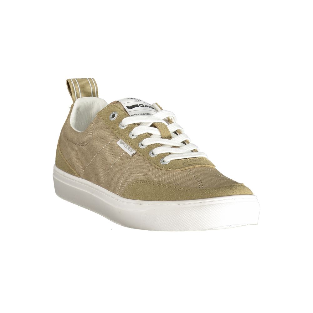 Gasbeige polyester herensneaker