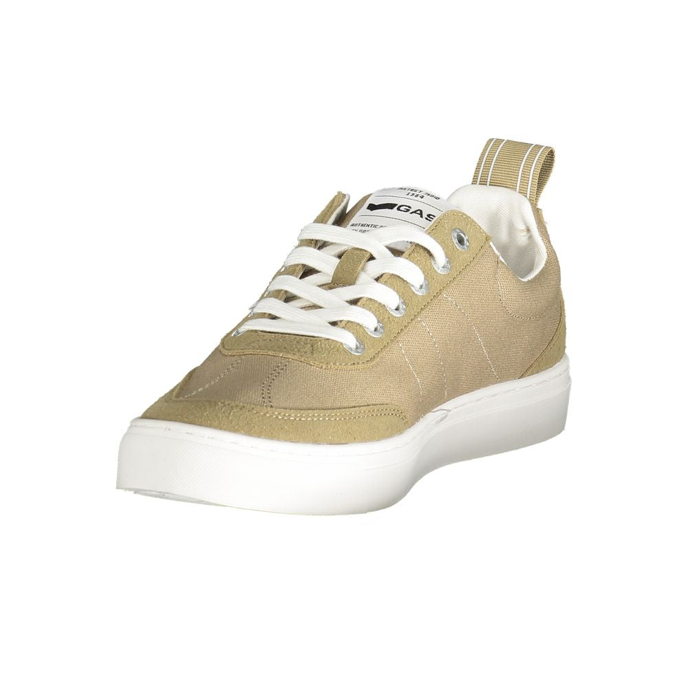 Gasbeige polyester herensneaker