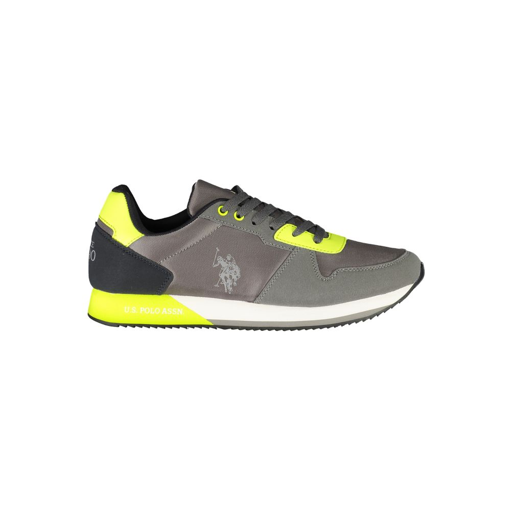US POLO ASSN. Bruine polyester herensneaker