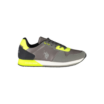 US POLO ASSN. Bruine polyester herensneaker