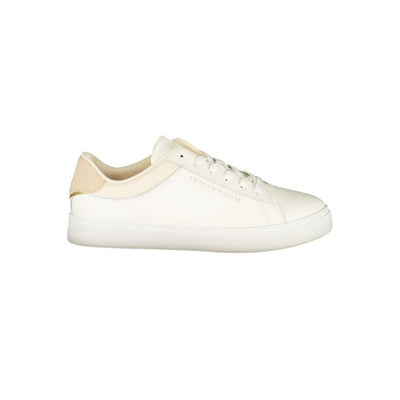 Tommy Hilfiger beige leren damessneaker