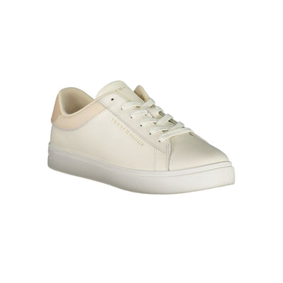 Tommy Hilfiger beige leren damessneaker