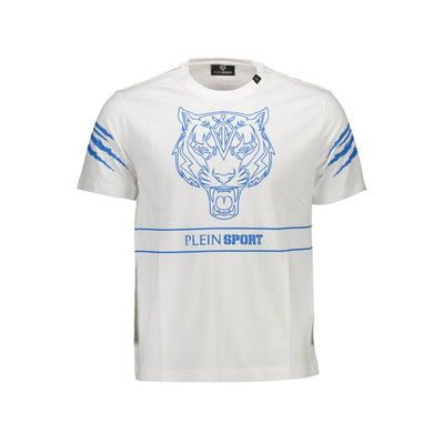 Plein Sport Wit Katoenen Heren T-shirt