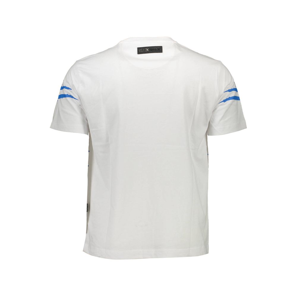 Plein Sport Wit Katoenen Heren T-shirt