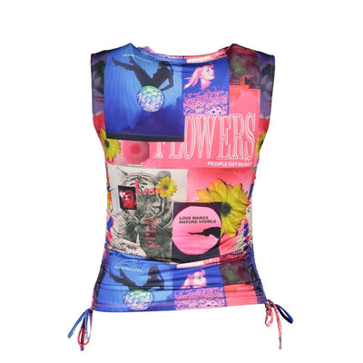 Haut Desigual en acétate bleu pour femme