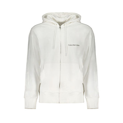 Calvin Klein White Cotton Men's Hooded Sweater