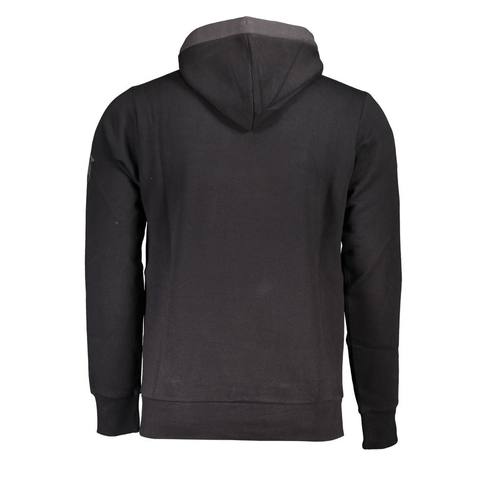 US Grand Polo Strakke fleece hoodie met capuchon en contrasterende details