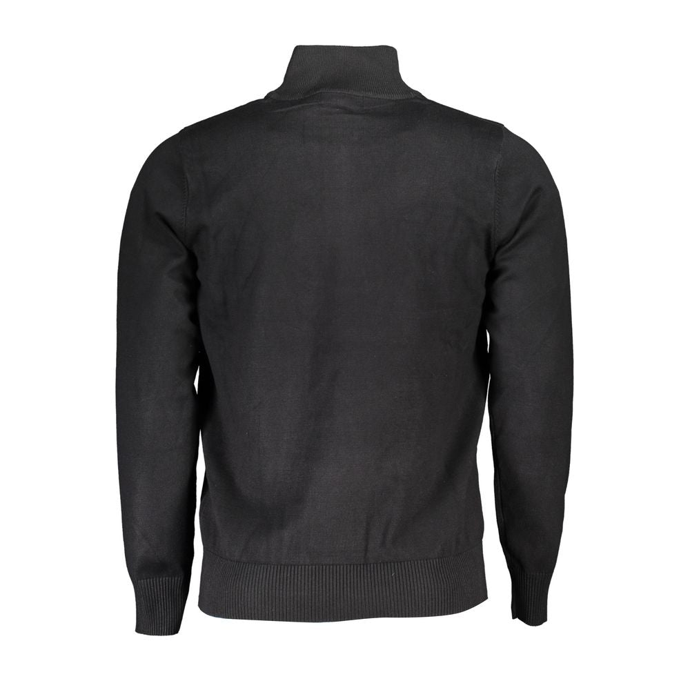 US Grand Polo Elegante trui met halve rits en borduurdetails