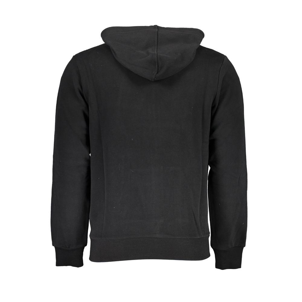 Suéter de algodón negro para hombre con capucha La Martina