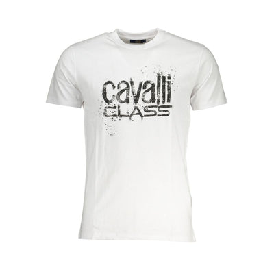 Camiseta de algodón blanca Cavalli Class
