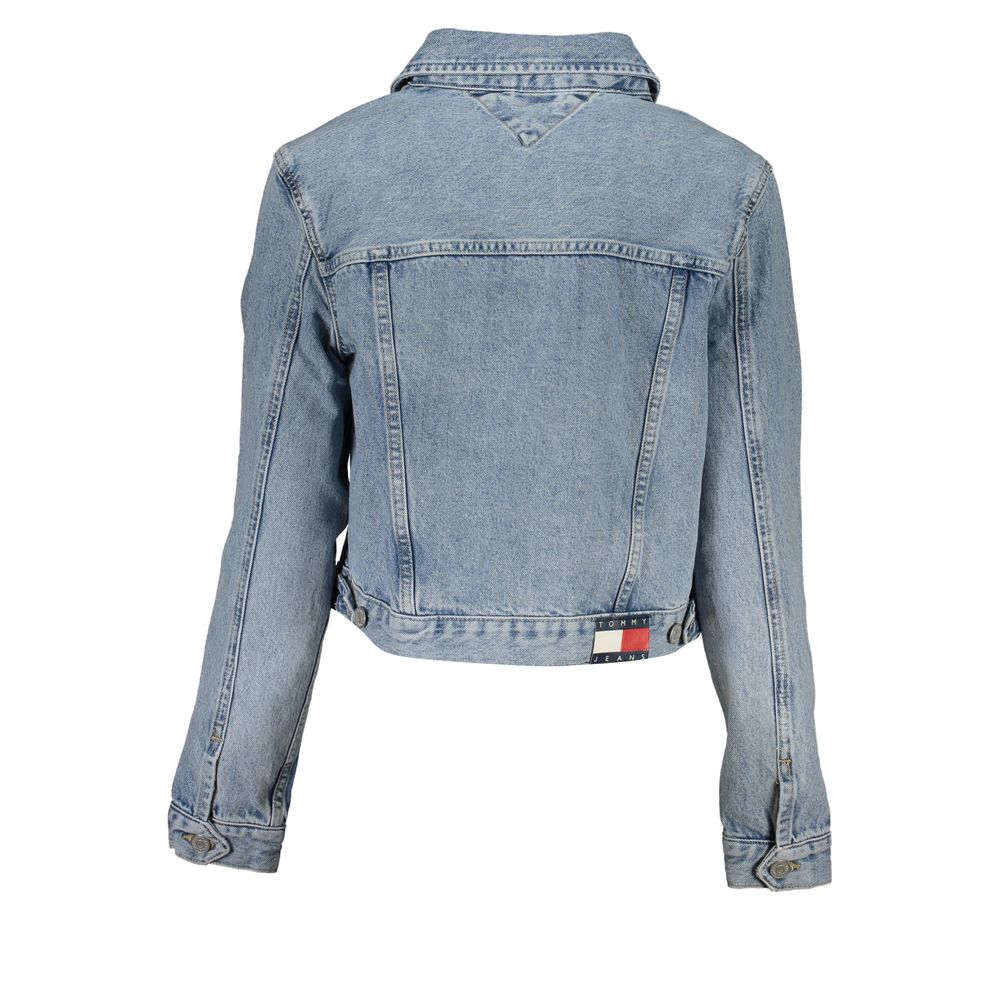 Tommy Hilfiger lichtblauwe katoenen damesjas