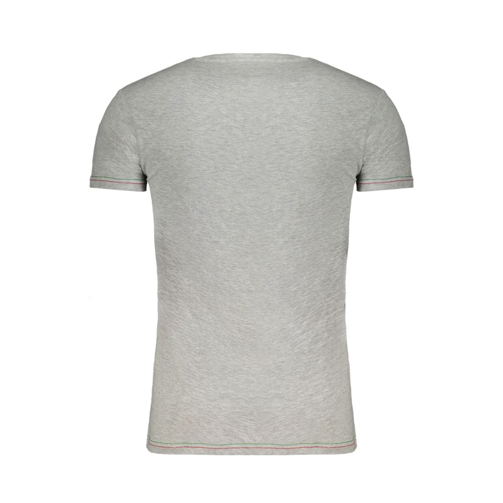 T-shirt homme en coton marron Aeronautica Militare