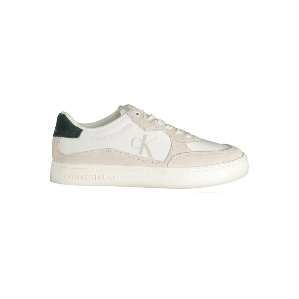 Calvin Klein Witte Leren Heren Sneaker