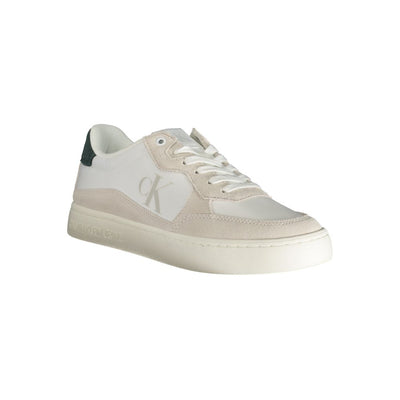 Calvin Klein Witte Leren Heren Sneaker