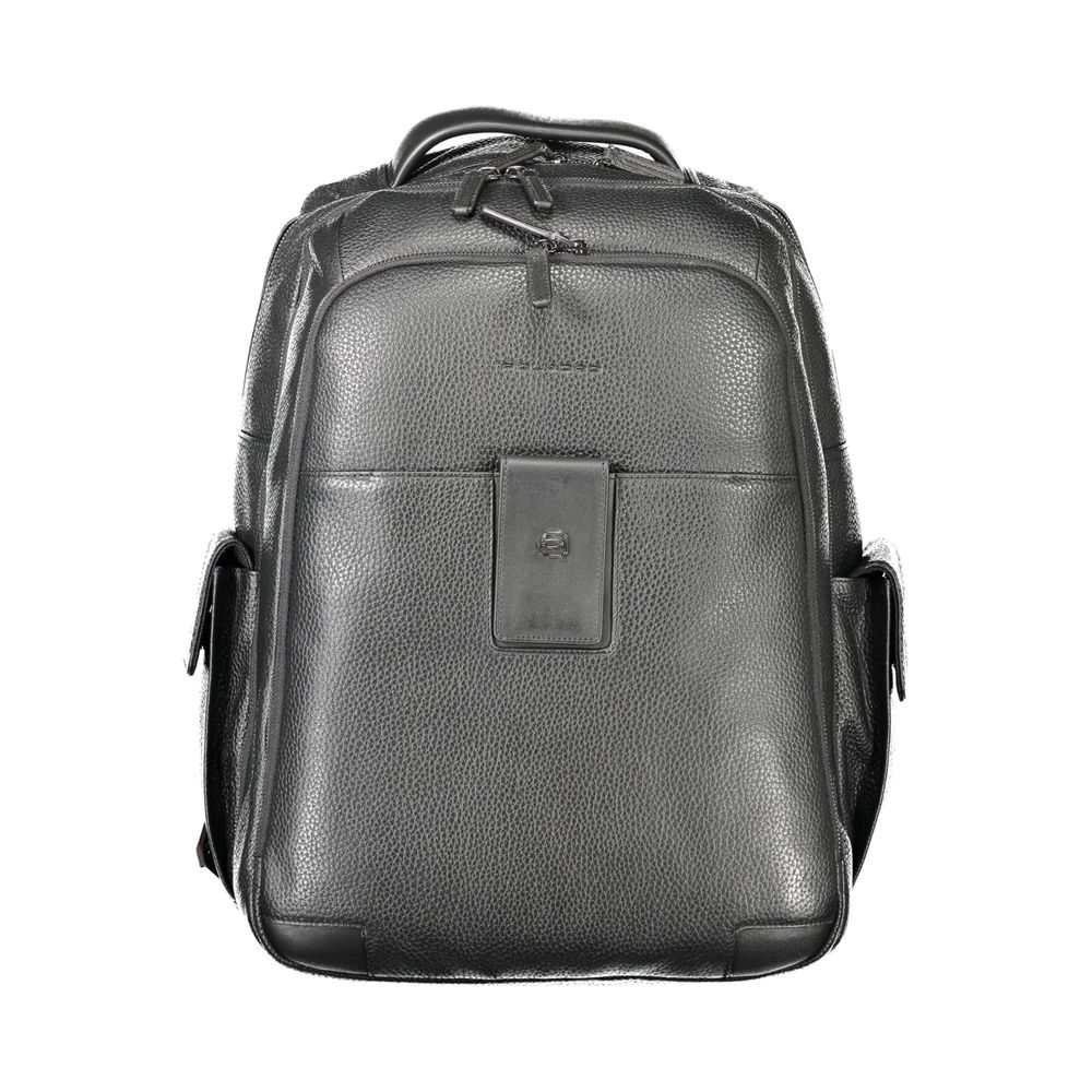 Sac à dos Piquadro en cuir noir pour homme