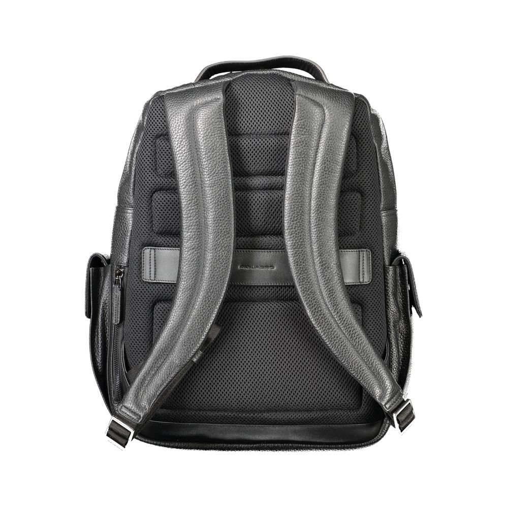 Sac à dos Piquadro en cuir noir pour homme