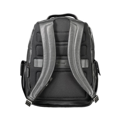 Sac à dos Piquadro en cuir noir pour homme
