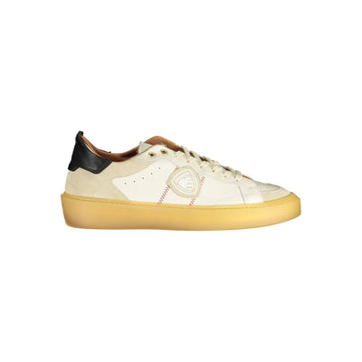 Baskets Blauer en cuir blanc pour hommes
