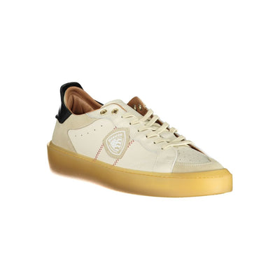 Baskets Blauer en cuir blanc pour hommes