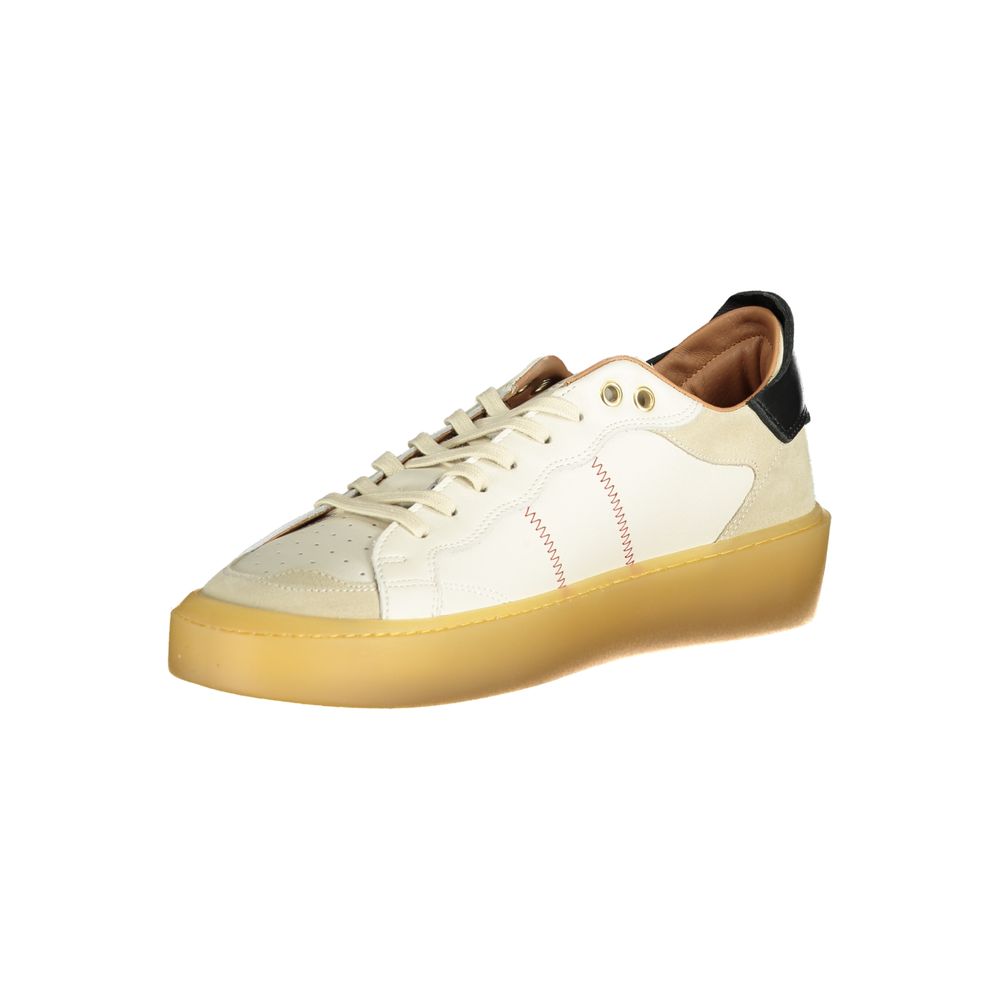 Baskets Blauer en cuir blanc pour hommes