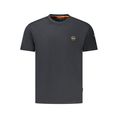 Napapijri Zwart Katoenen Heren T-shirt