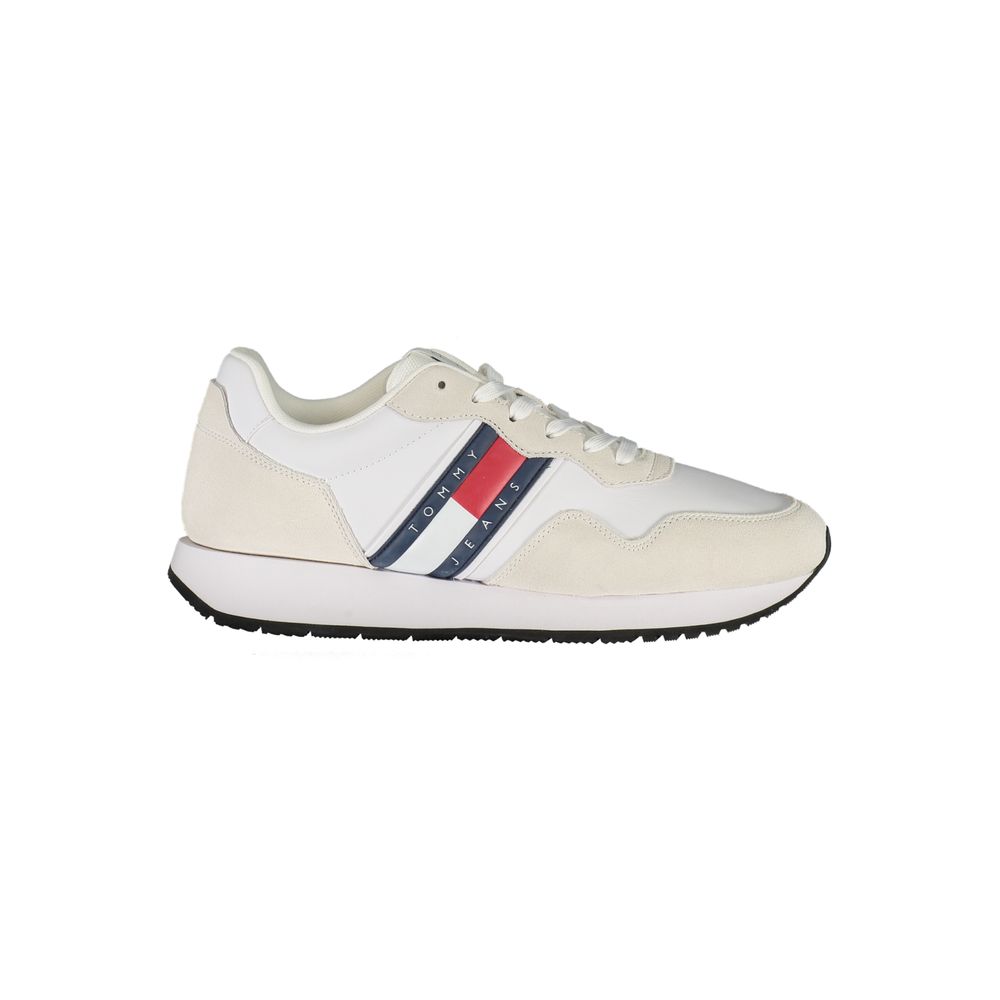 Tommy Hilfiger witte leren herensneaker