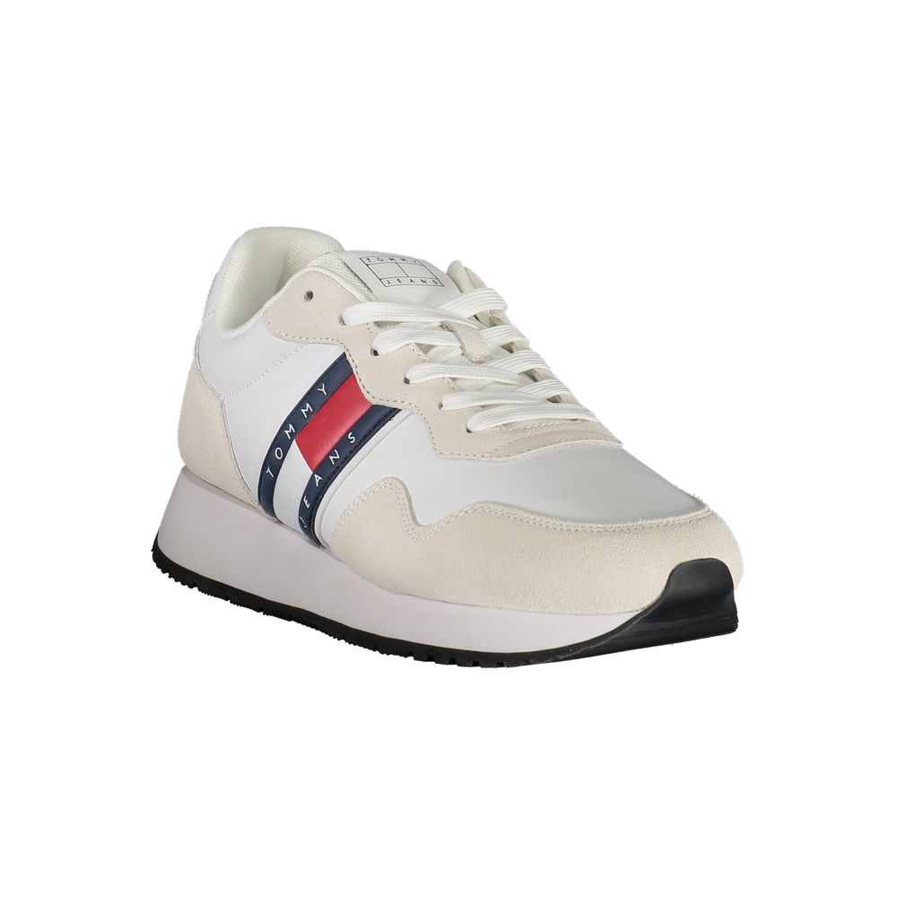 Tommy Hilfiger witte leren herensneaker