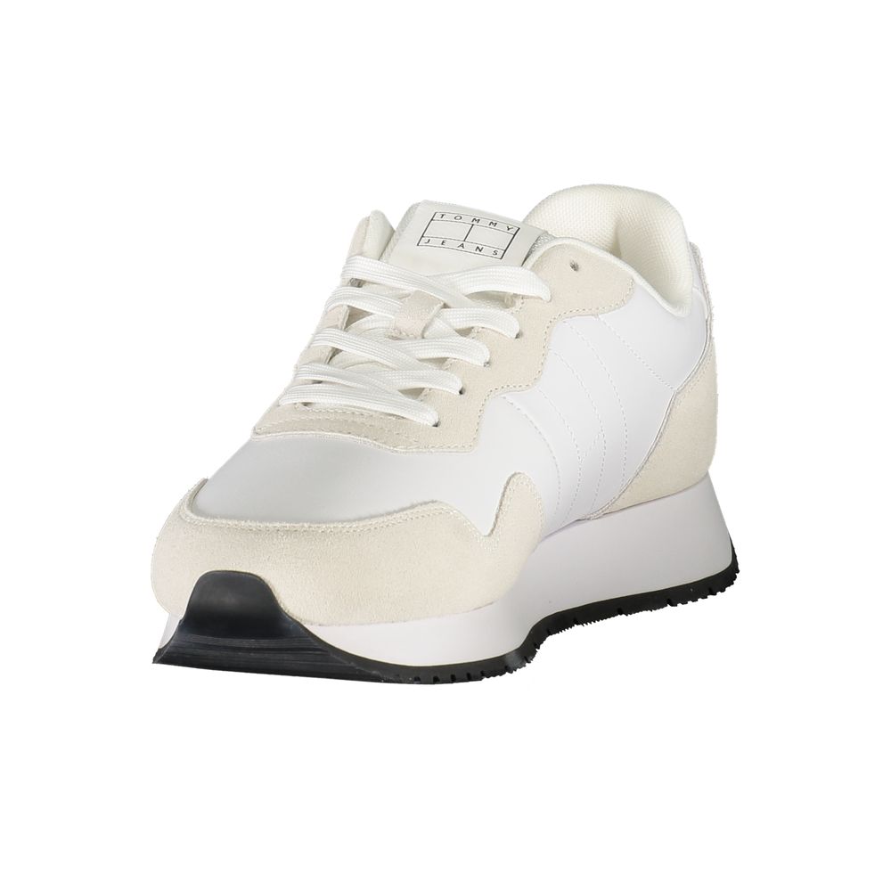 Tommy Hilfiger witte leren herensneaker