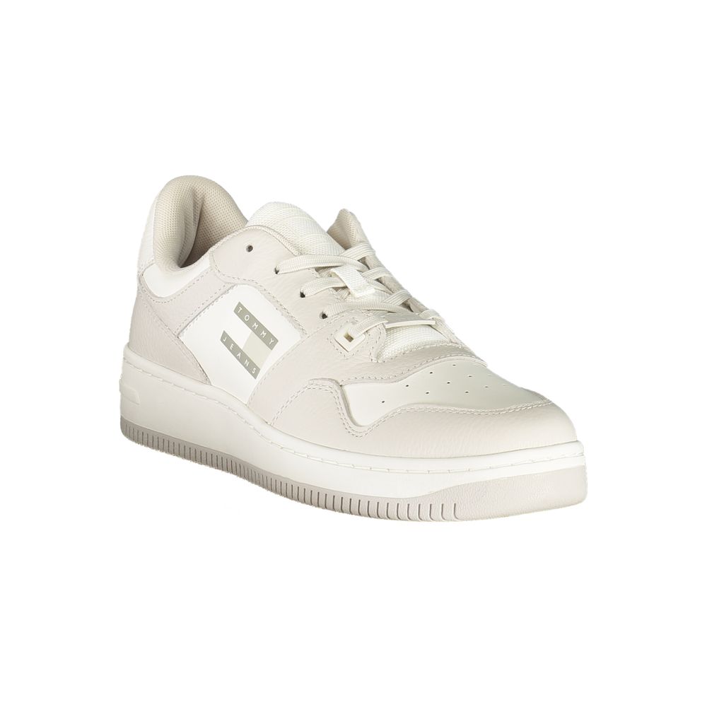 Tommy Hilfiger witte leren herensneaker