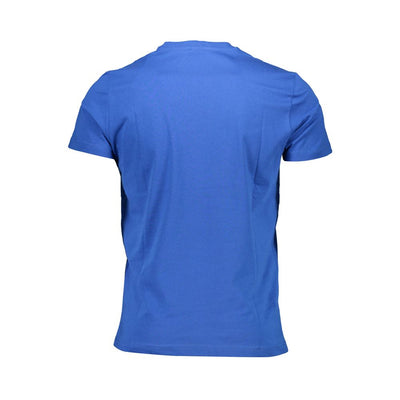 Dieselblauw katoenen heren T-shirt