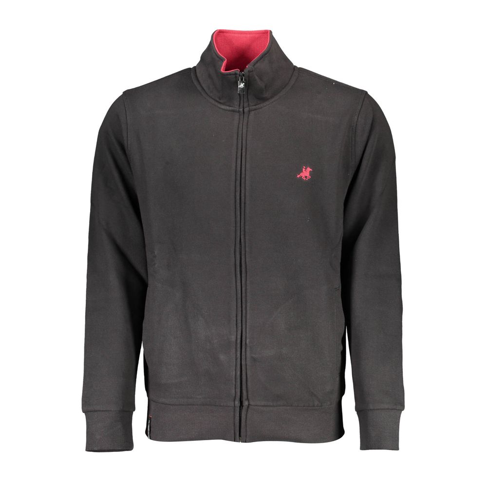 Pull homme en coton noir US Grand Polo