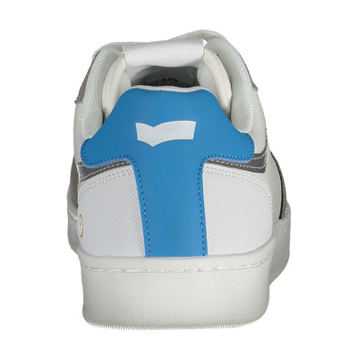 Gaswitte polyester herensneaker