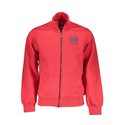 Pull homme en coton rouge La Martina