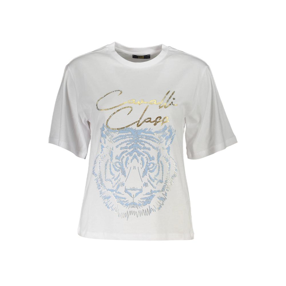 Haut Cavalli Class en coton blanc pour femme