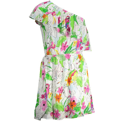 Robe blanche en viscose Desigual pour femme