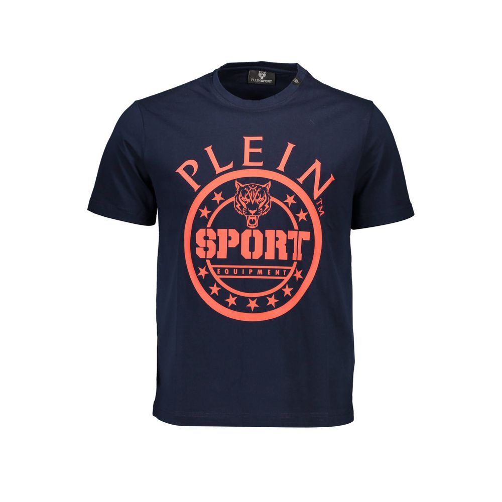 Plein Sport Blauw Katoenen Heren T-shirt