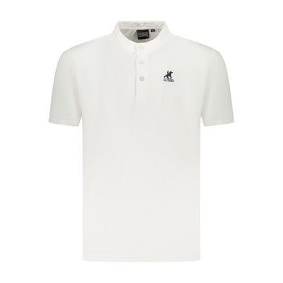 U.S. Grand Polo White Cotton Men Polo Shirt