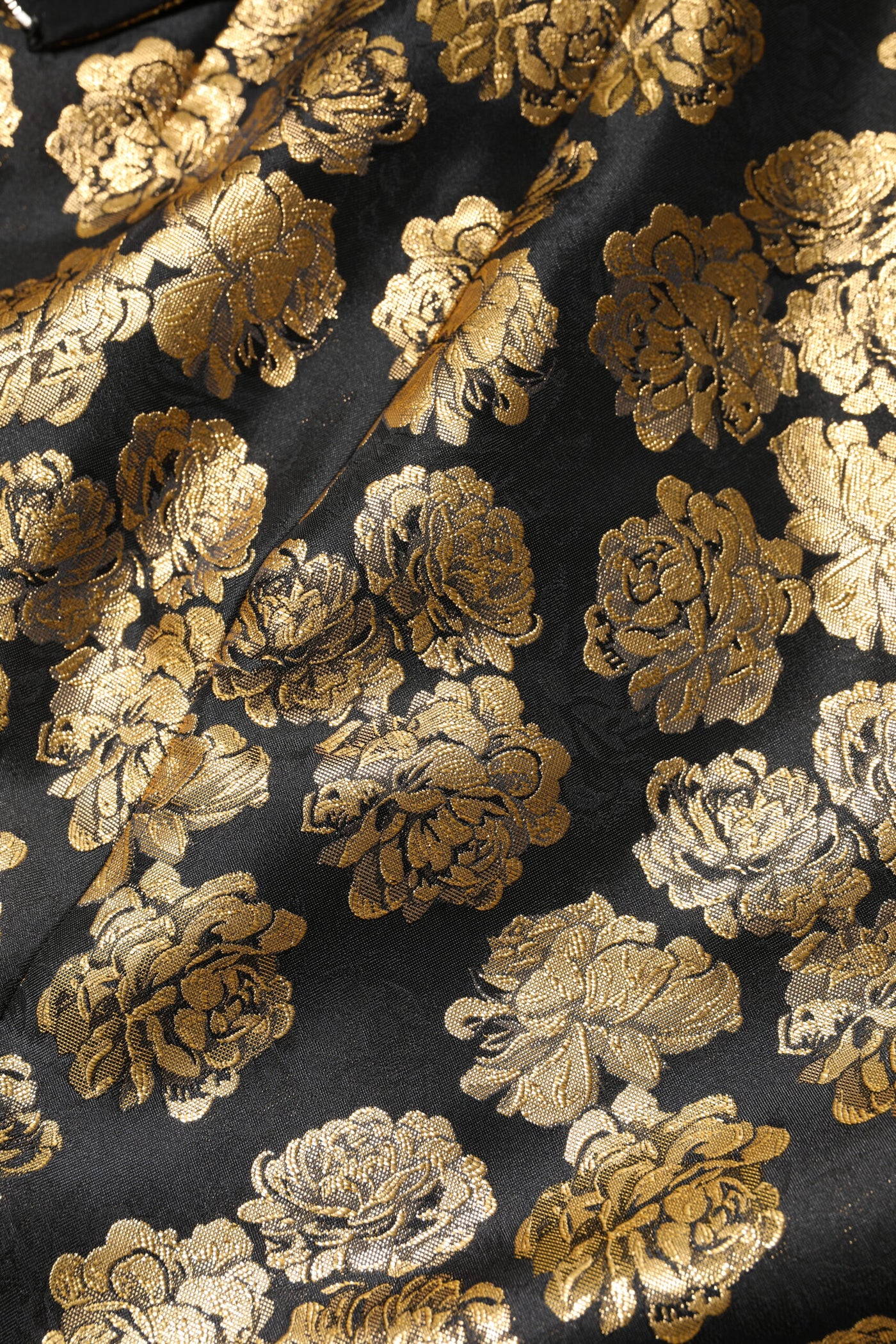 Dolce &amp; Gabbana zwarte gouden bloemenprint jacquard minirok