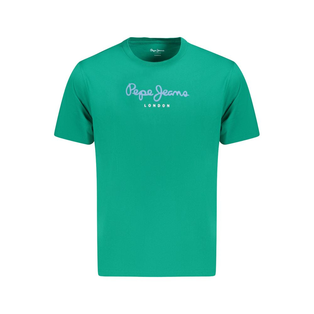 T-shirt en coton vert Pepe Jeans